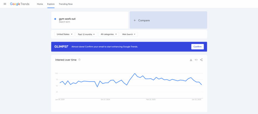 Wyszukiwania w Google Trends
