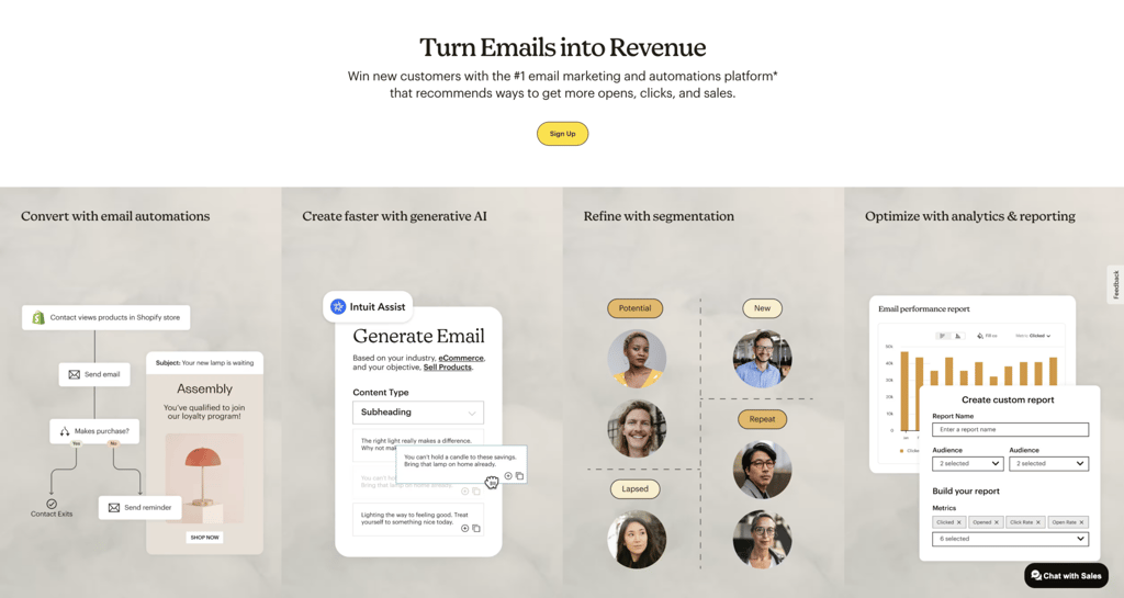 Strona gł&oacute;wna Mailchimp