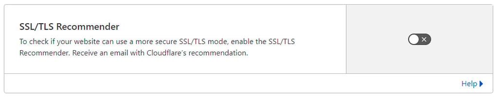 Cloudflare의 SSL/TLS 추천 옵션