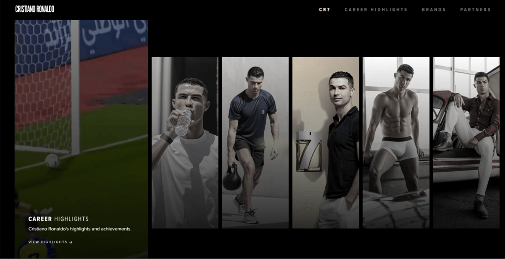 Christiano Ronaldo 홈페이지