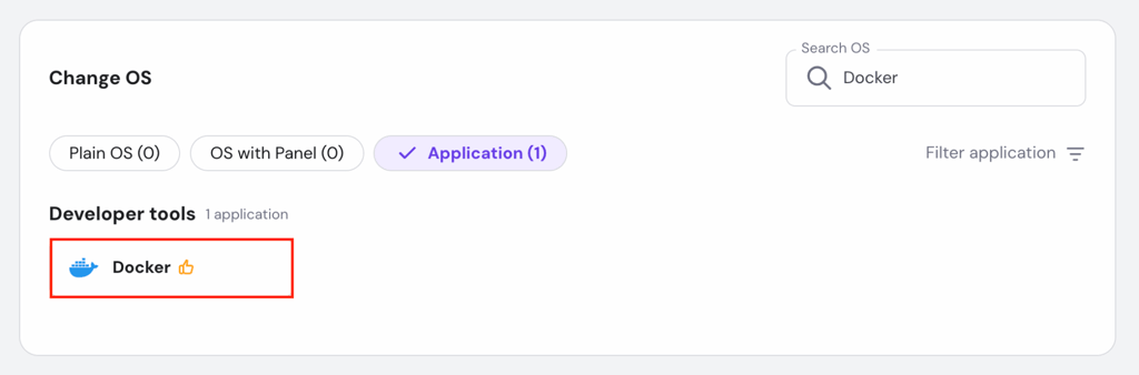 قالب Docker في VPS الخاص بـ hPanel