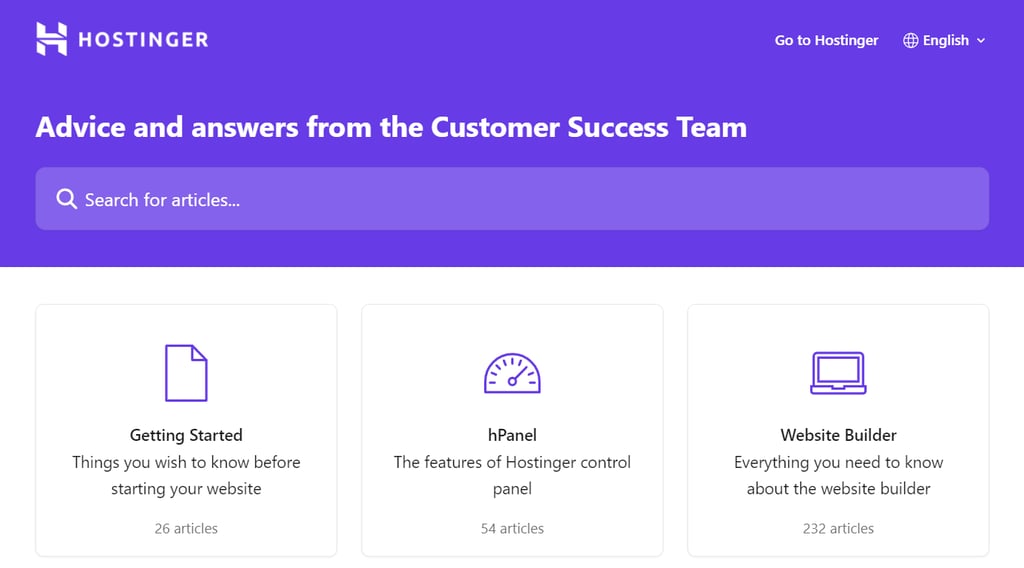 Hostinger's Knowledge Base
