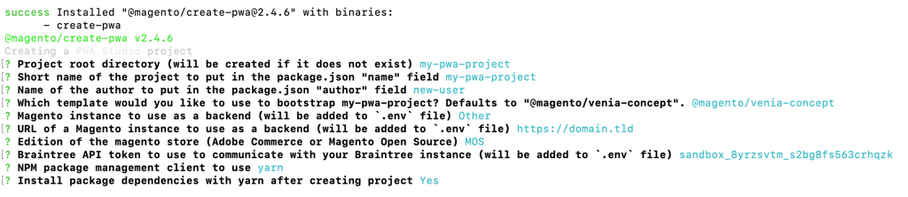 Magento PWA Studio project preliminary questions