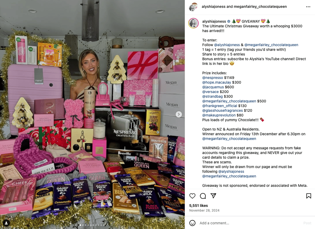 Alyshia Jones-Mathie's giveaway post