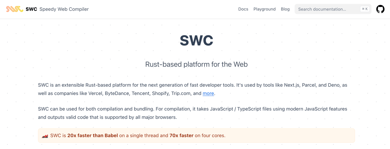 SWC's homepage