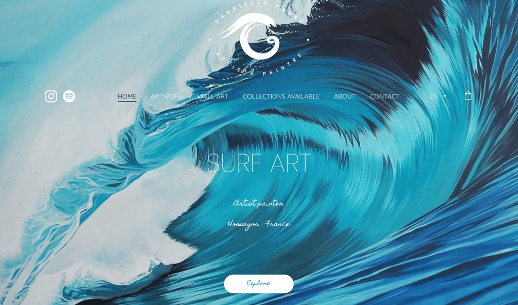 Homepage of Gabrielle Carre Art