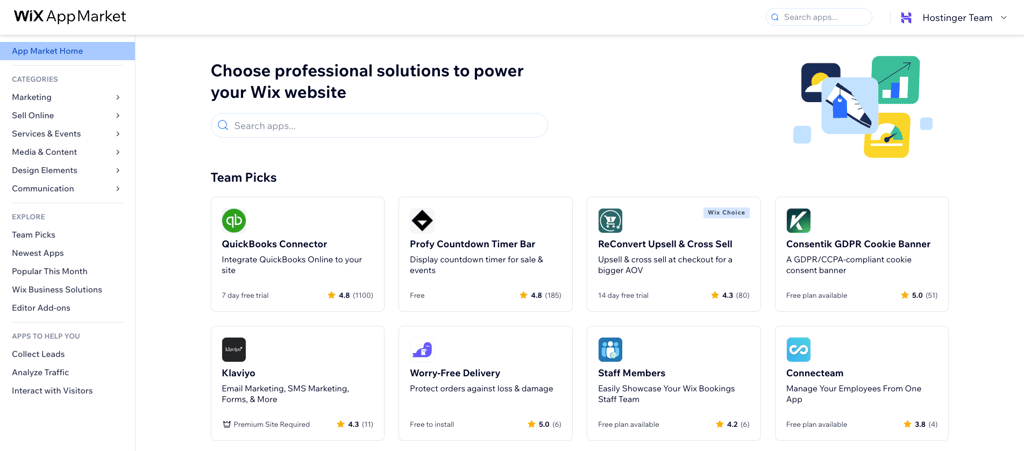 Wix App Market