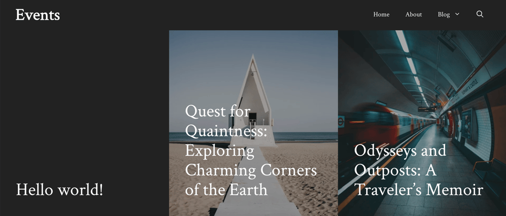 GeneratePress demo site