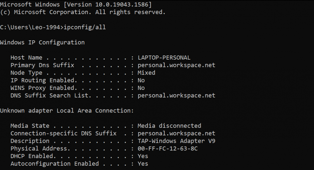 Windows command prompt