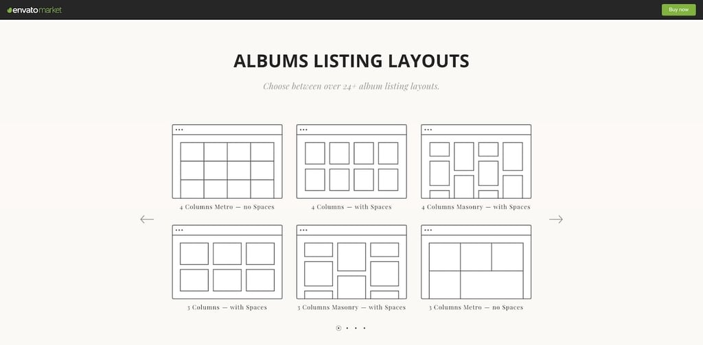 wiso photography layout options