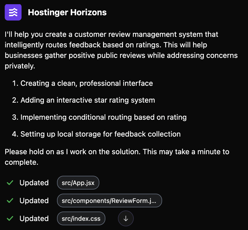 Process of creating the web app