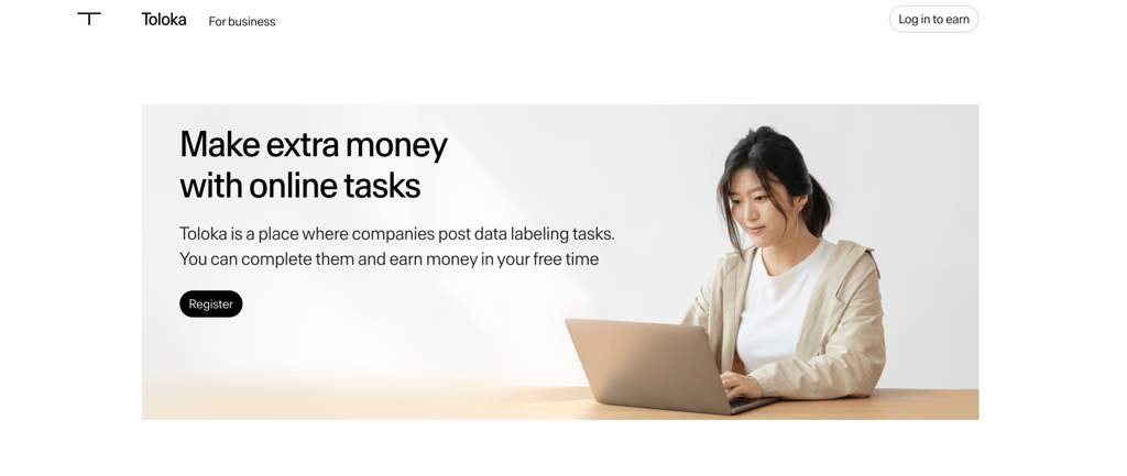 Toloka home page