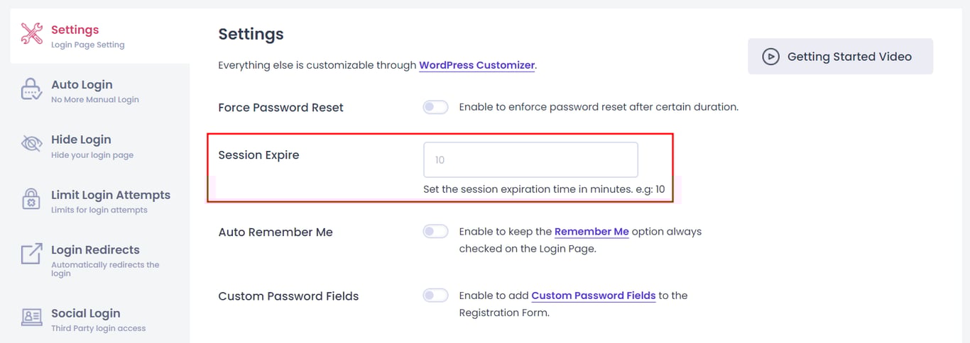 alterando tempo de expira&ccedil;&atilde;o da sess&atilde;o no plugin loginpress