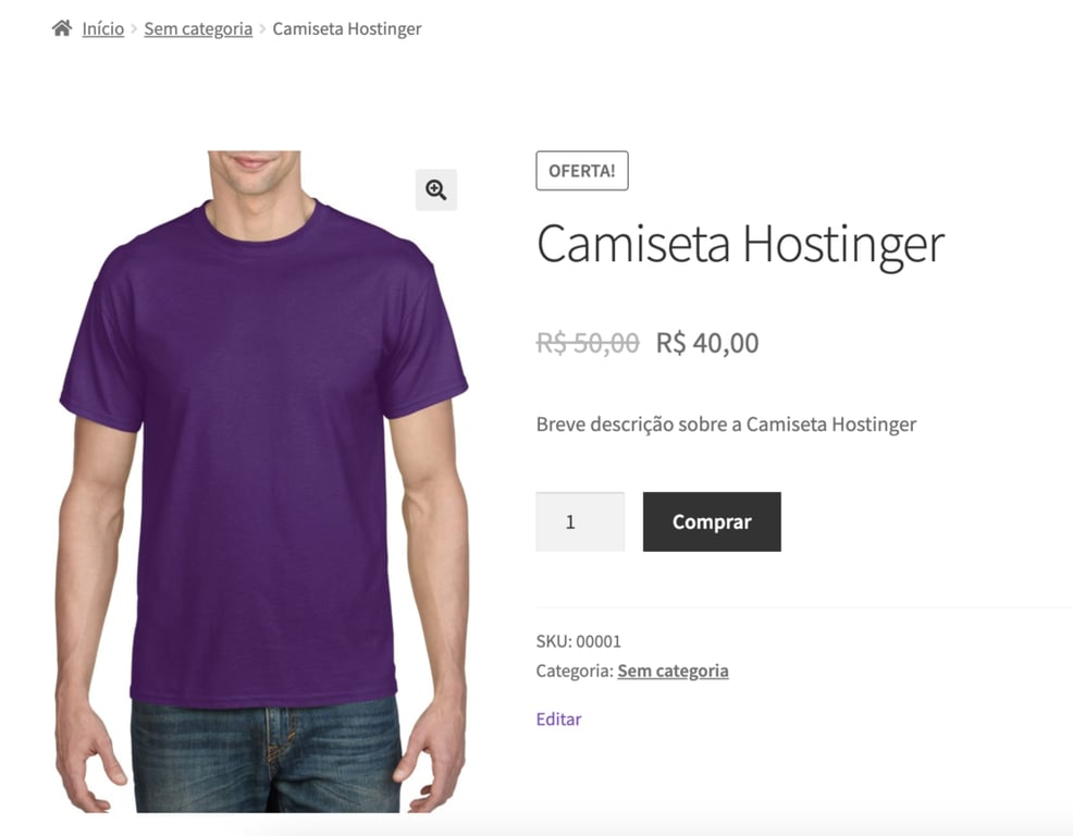 pr&eacute;via de produto no woocommerce