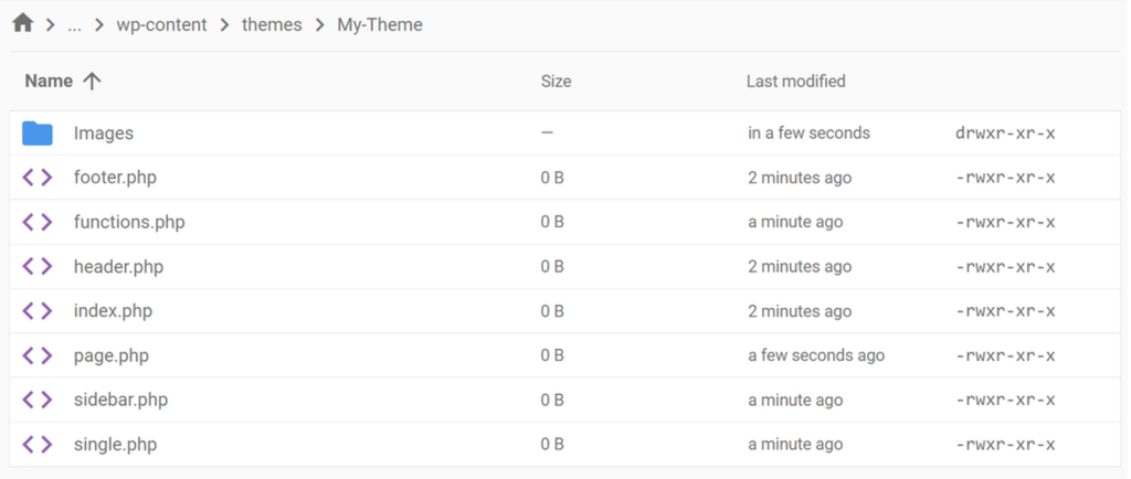 arquivos b&aacute;sicos para criar tema wordpress do zero