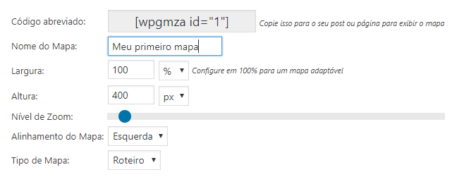 configurando google maps no wordpress