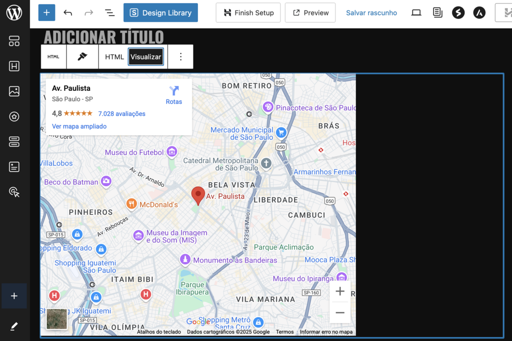 incorporando google maps no wordpress