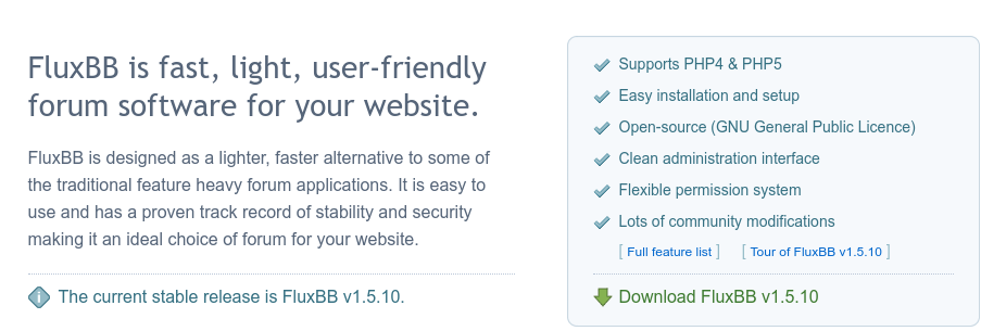f&oacute;rum criado com o software FluxBB