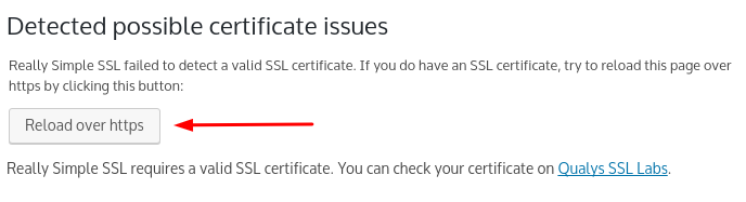 recarregar p&aacute;gina em https no wordpress