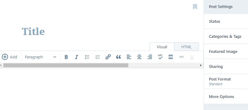 criar postagens no wordpress.com