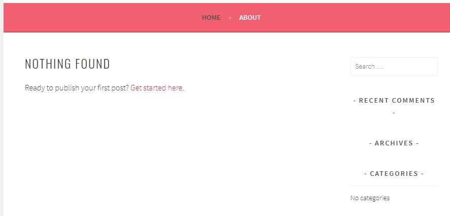 novo blog wordpress.com sem conte&uacute;do