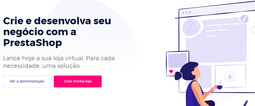 Home do site da prestashop
