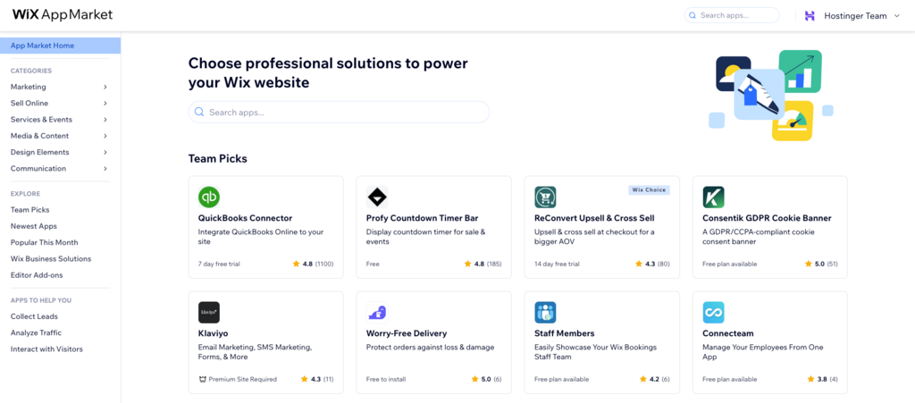 wix app market