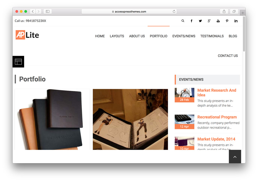 tema AccessPress Lite para WordPress