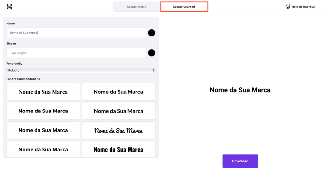 criador de logo da hostinger