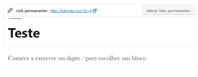 definir slug wordpress