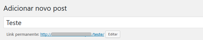 editar slug no wordpress
