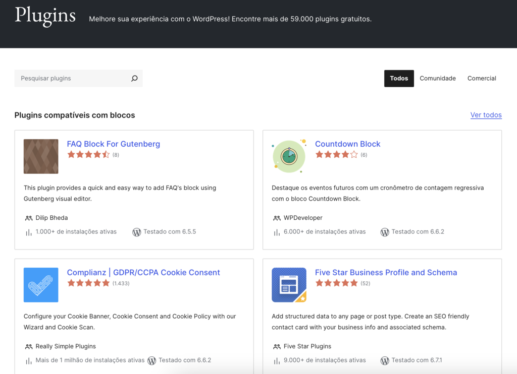 plugins do wordpress