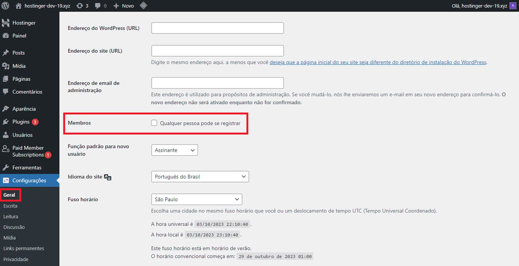 permitindo registros de usu&aacute;rios no wordpress