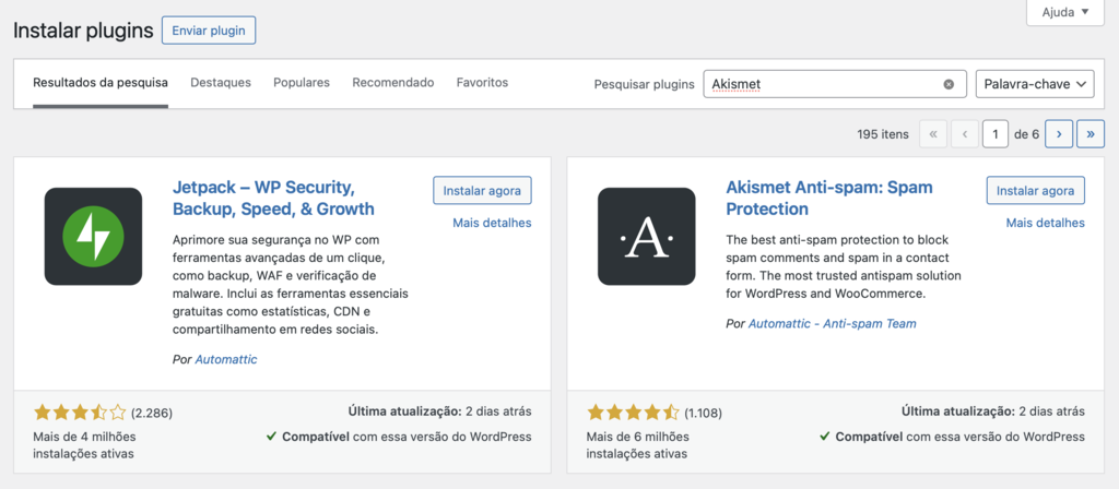 instalando aplicativo no wordpress