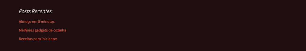 exemplo de widget em tema cl&aacute;ssico do wordpress