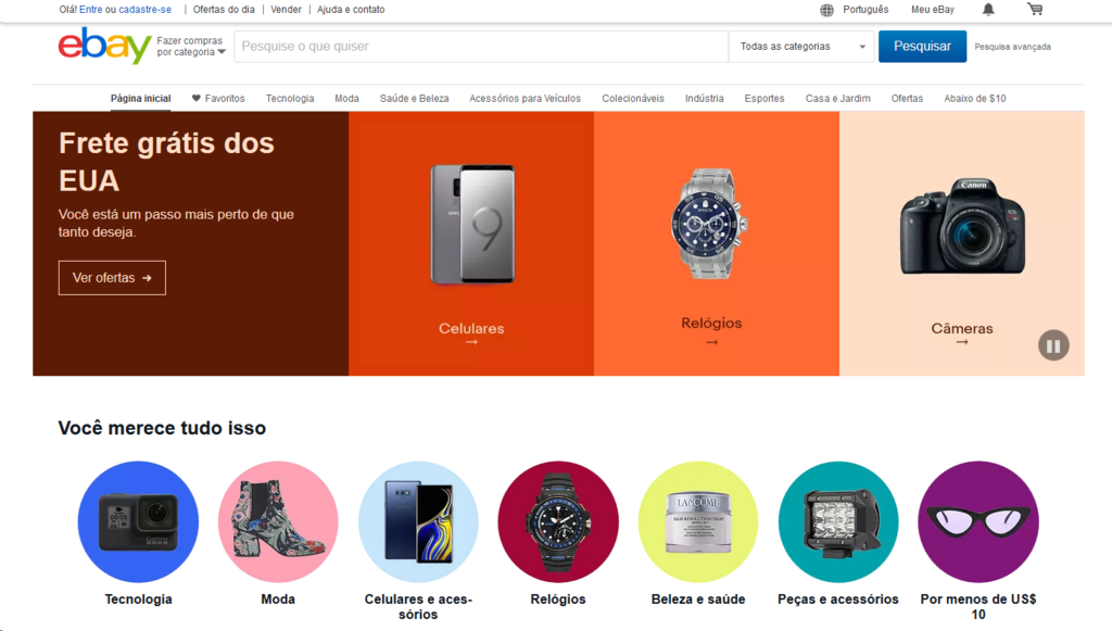 como fazer um leil&atilde;o online - imagem do eBay