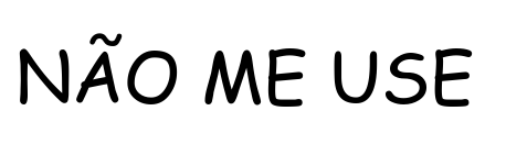 exemplo de uso da fonte comic sans