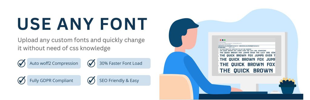 plugin wordpress use any font