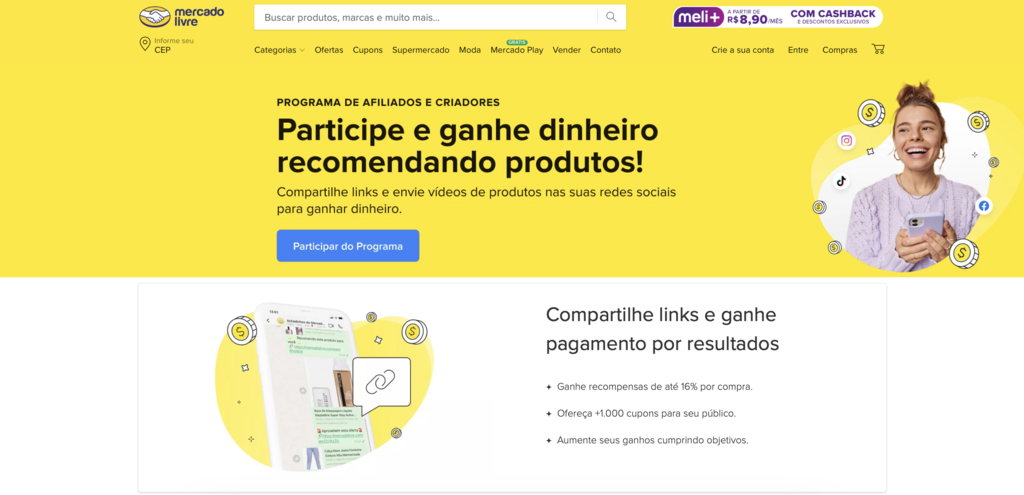 programa de afiliados do mercado livre