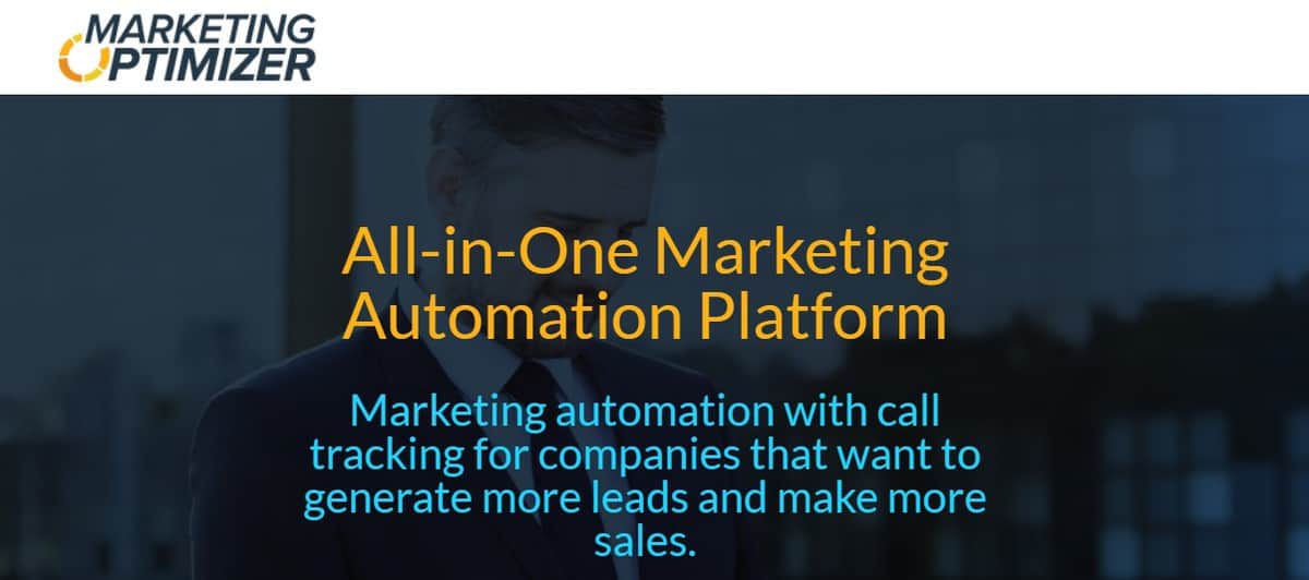 Identidade visual e explica&ccedil;&atilde;o do servi&ccedil;o Marketing Optimizer