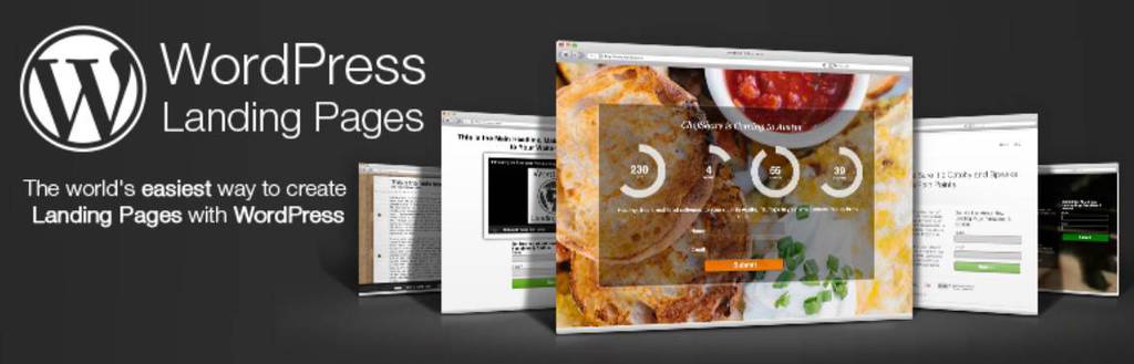Publicidade do plugin WordPress Landing Pages