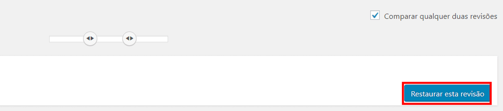 restaurando vers&atilde;o antiga de post no wordpress