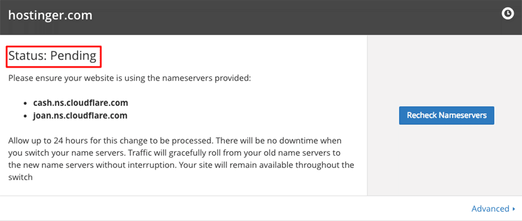 status de cdn no cloudflare