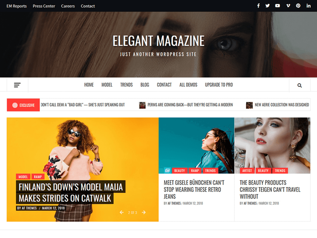 tema elegant magazine para wordpress