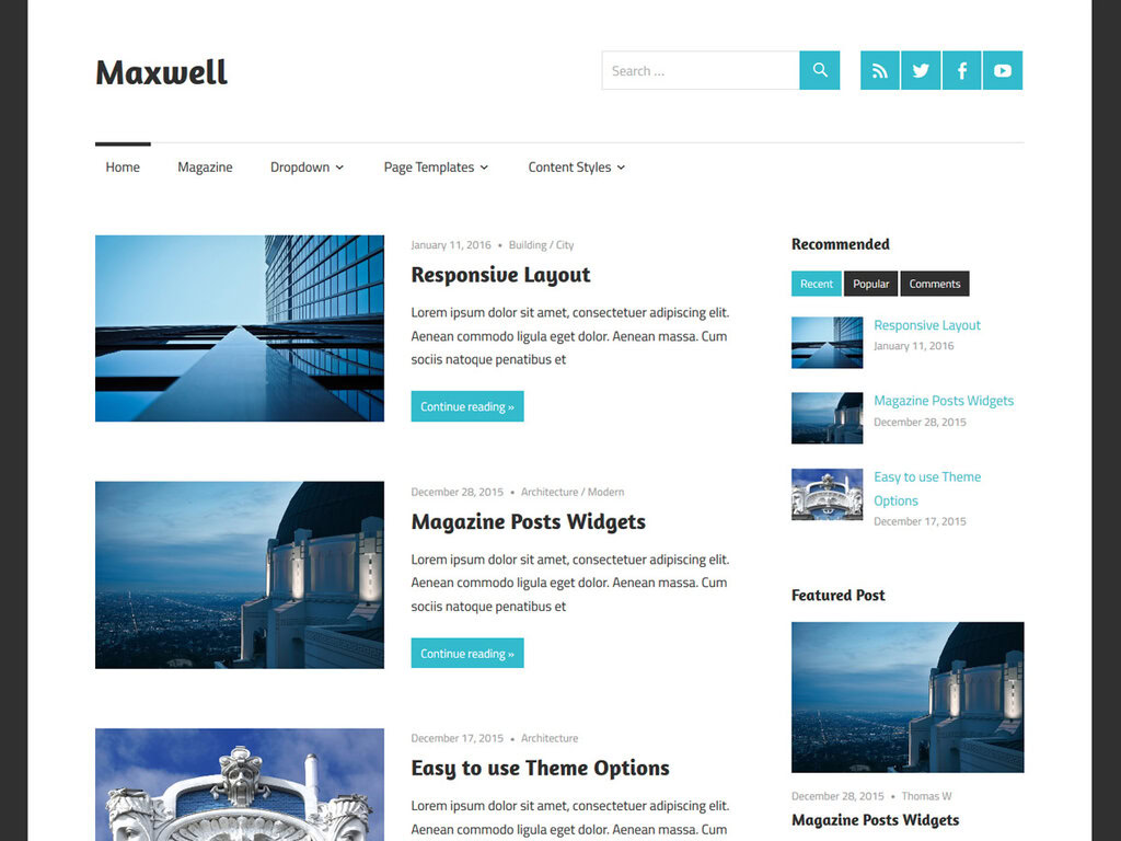 tema maxwell para wordpress