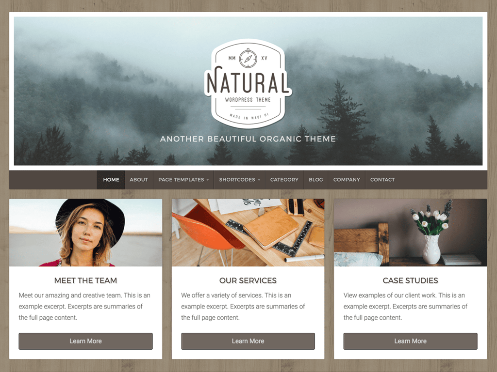 tema natural lite para wordpress