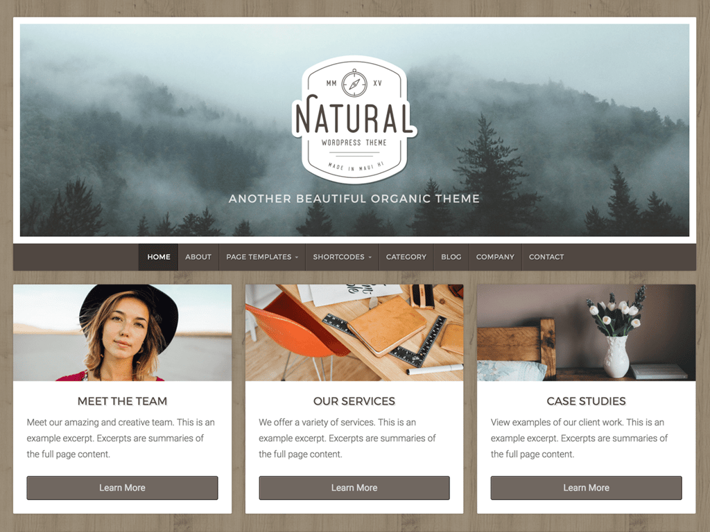 tema natural lite para wordpress