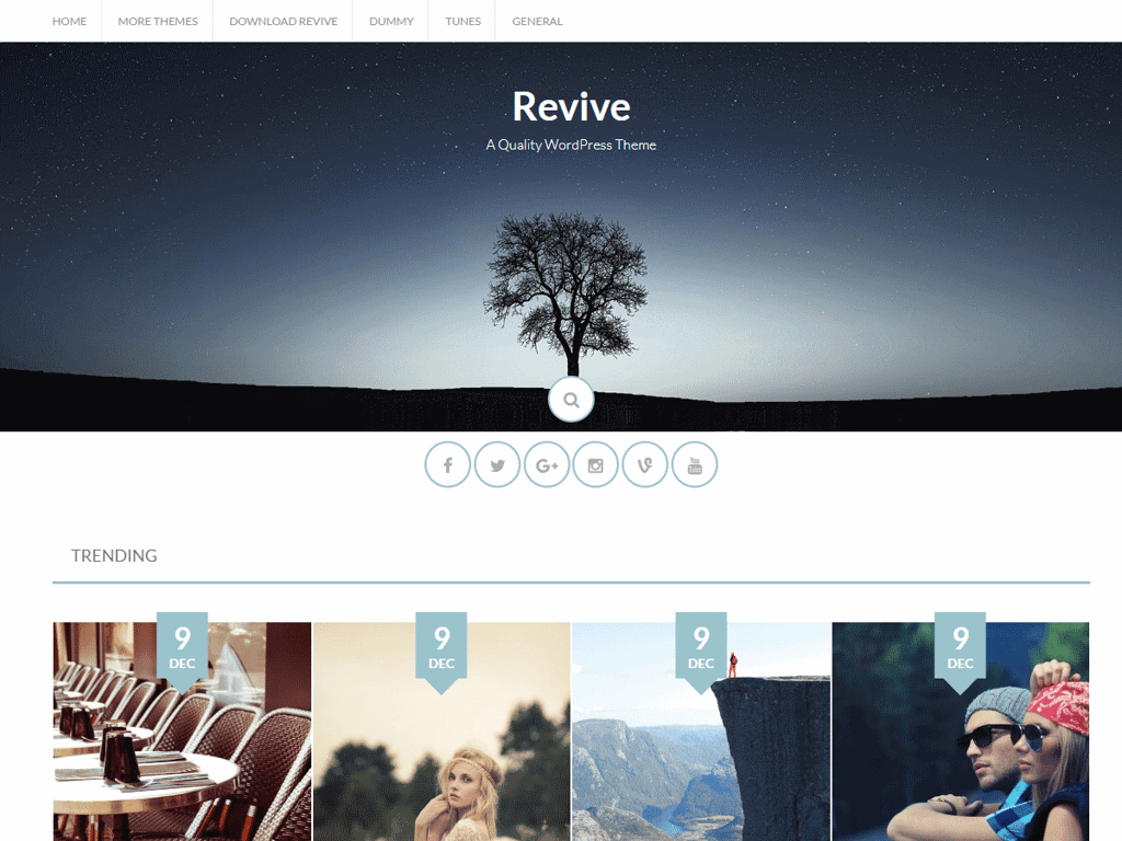tema revive para wordpress