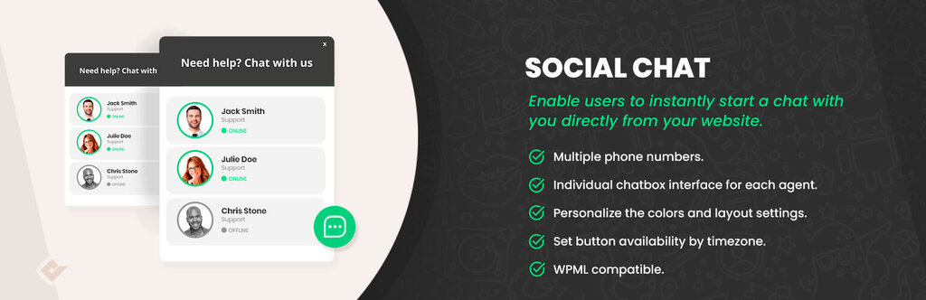 plugin social chat para wordpress