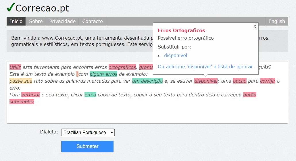corretor ortográfico correcao.pt